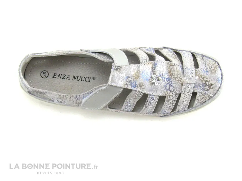 Achat chaussures Enza Nucci Femme Chaussure aérée, vente Enza Nucci WS3501 Gris Argent Bleu - Chaussure aeree