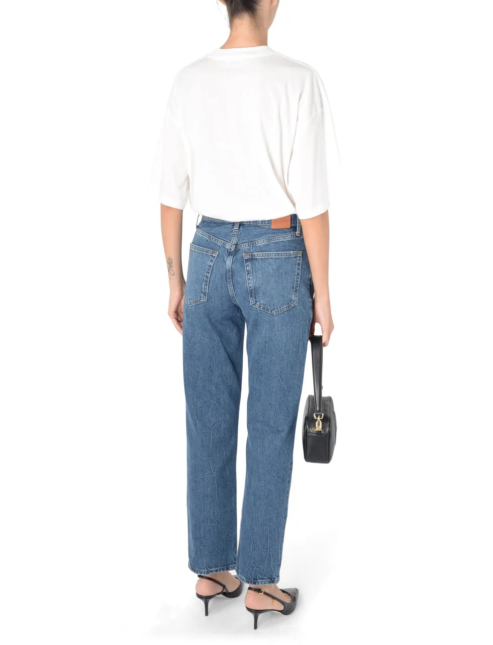 Anine Bing Jeans Benson en coton bleu