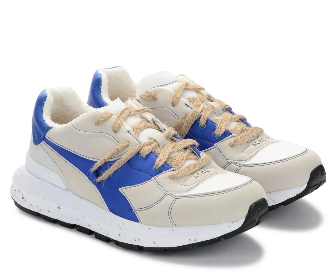 Baskets ACBC x Diadora Kamaro 42 blanc et bleu