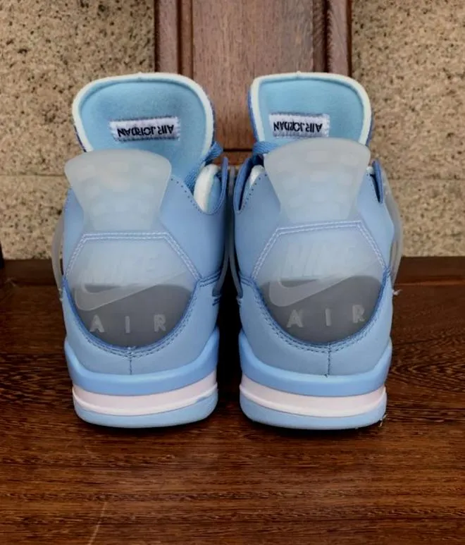 Baskets Air Jordan 4 Retro Off-White Blue