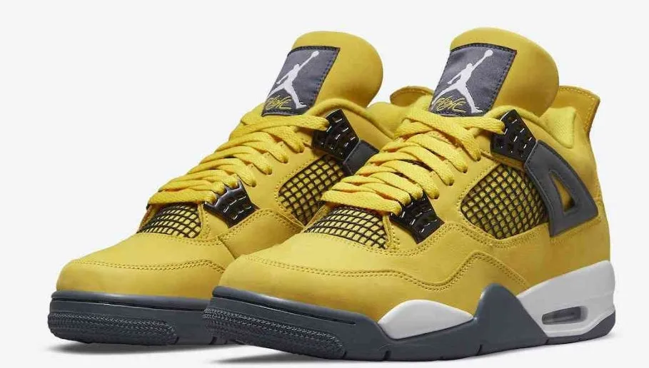 Baskets Air Jordan 4 Retro Tour Yellow (Lightning)