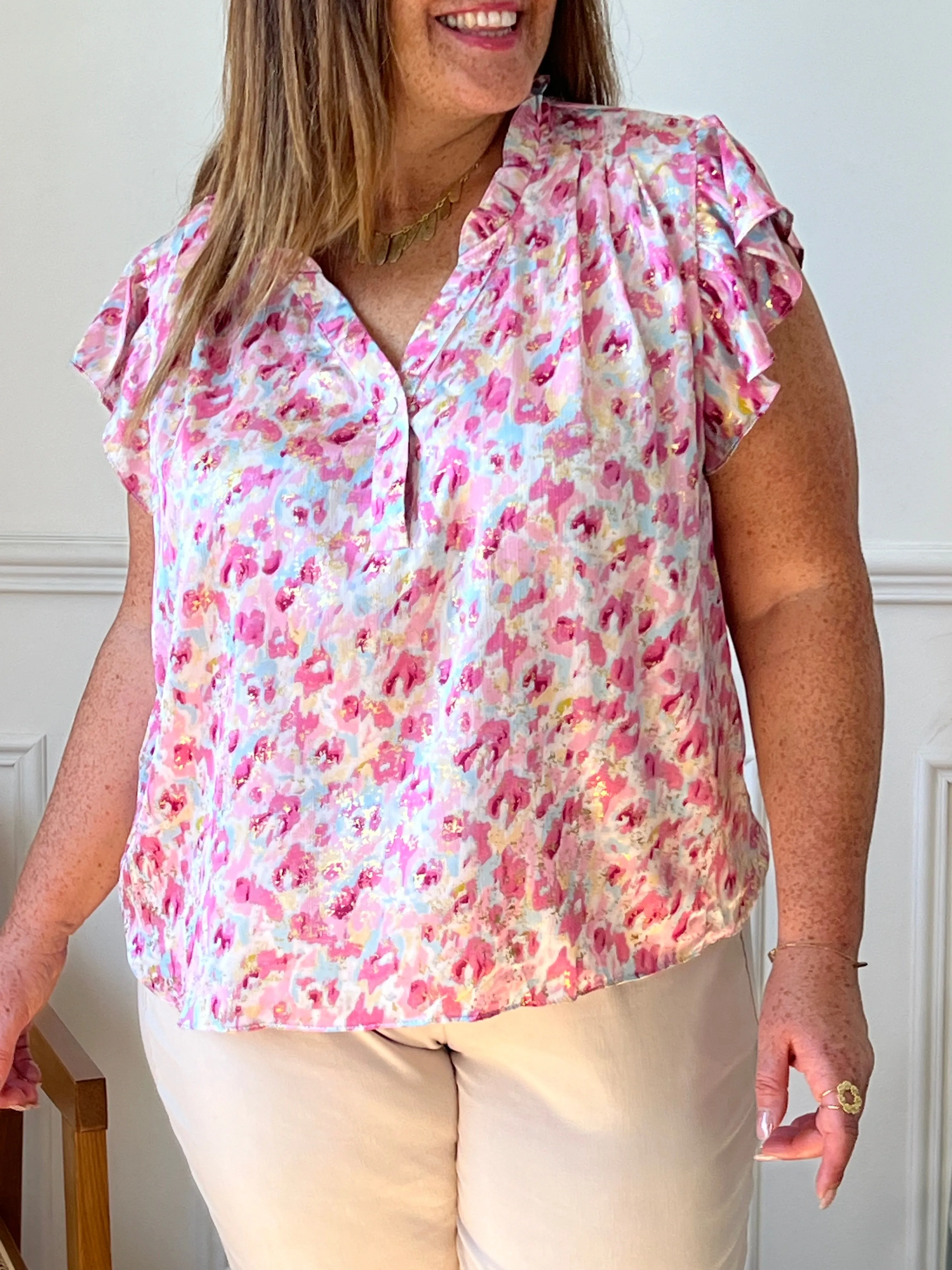 Blouse colorée Curve : Artie