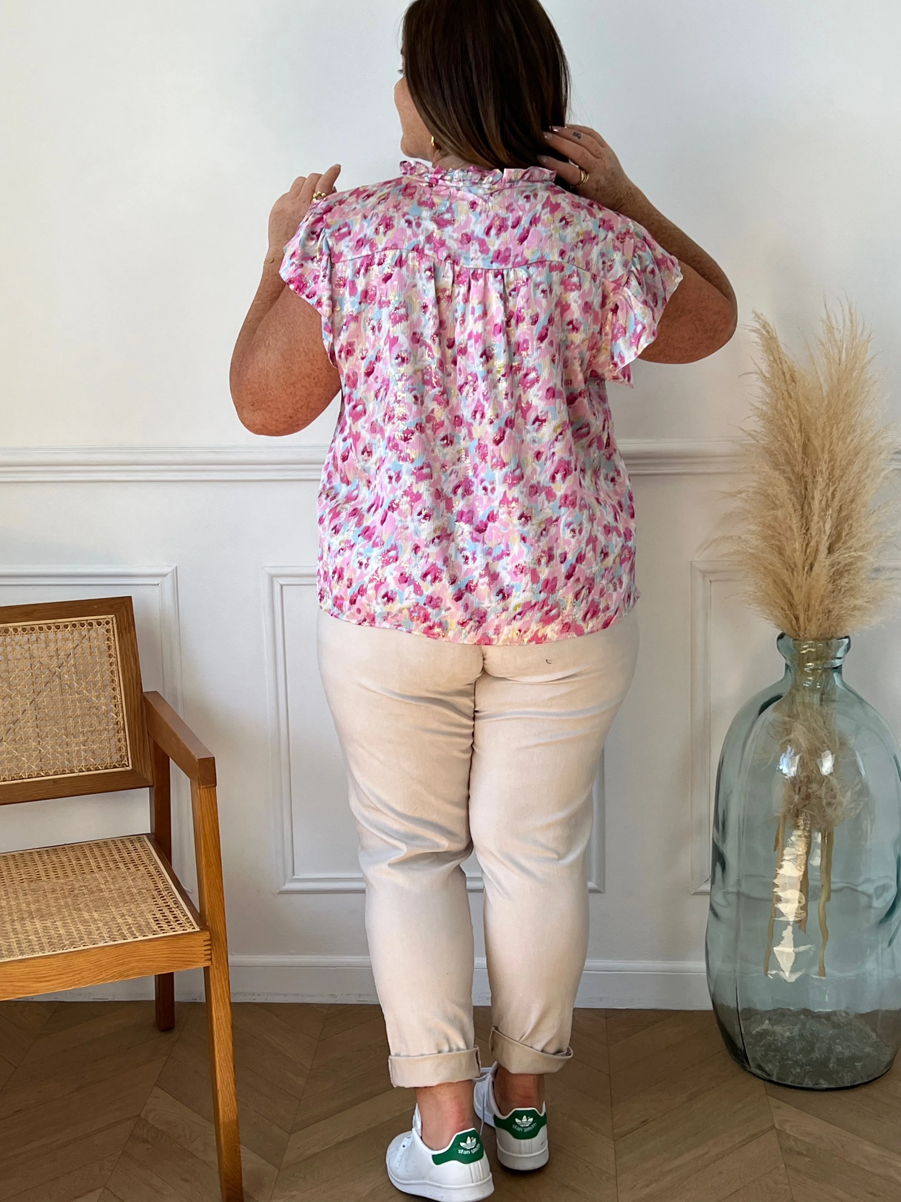 Blouse colorée Curve : Artie