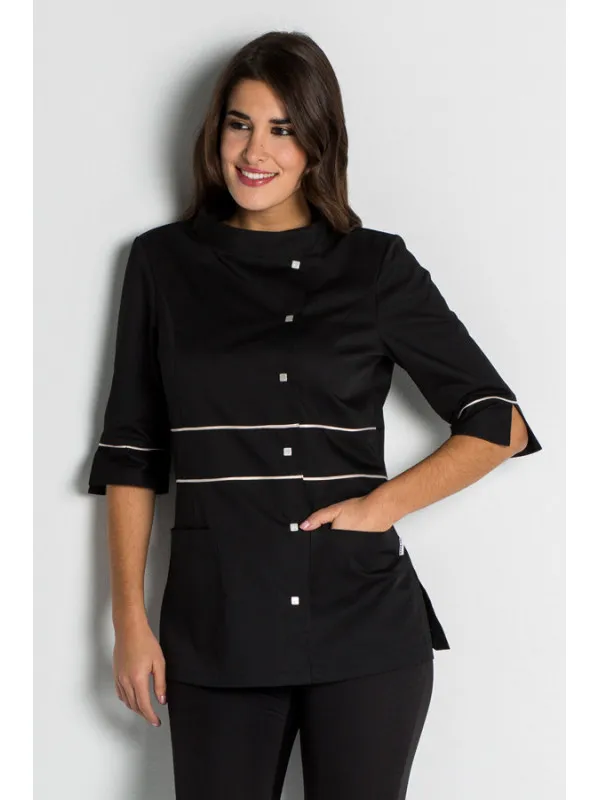 Blouse courte noire Glamour