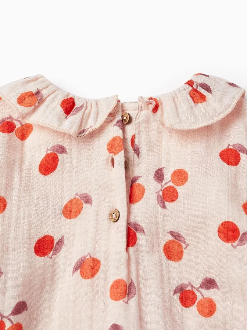 Blouse à manches longues 'Apricots' manches longues SICILIAN DAYS - Rose clair