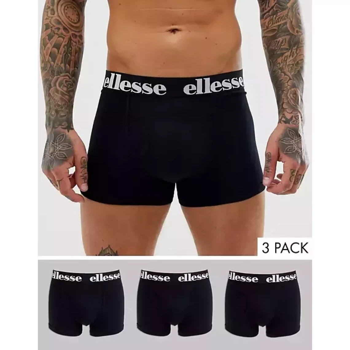 Boxers Homme Hali Noir en coton Ellesse prêt-à-porter - Boxer & Shorty Homme sur MenCorner