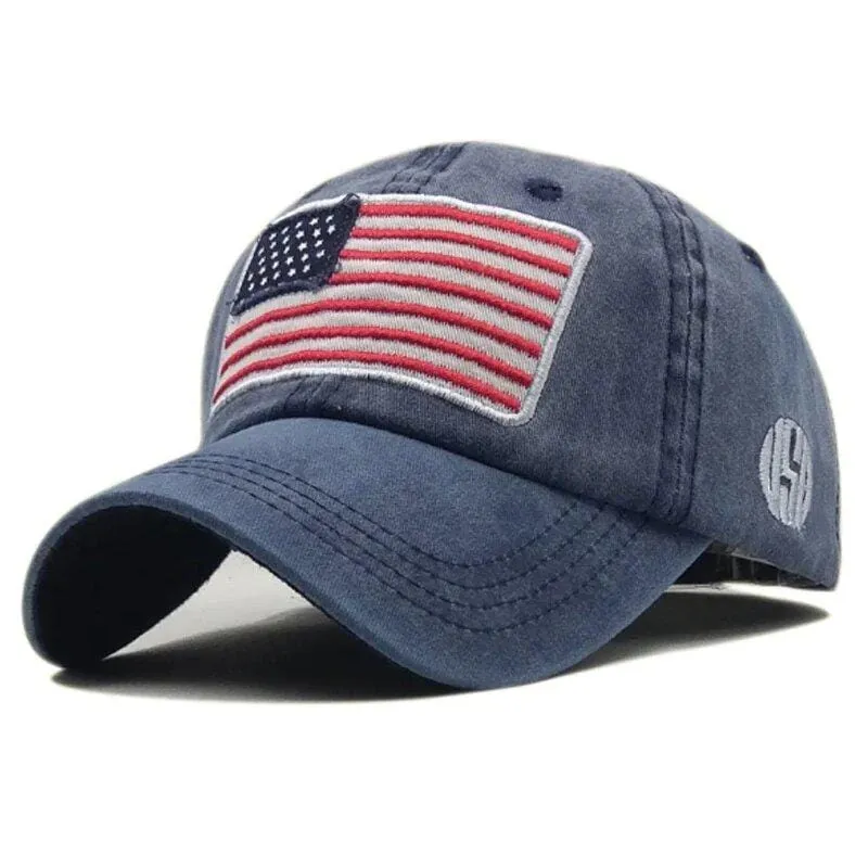 Casquette Imprimé Drapeau Américain Homme