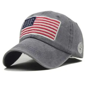 Casquette Imprimé Drapeau Américain Homme