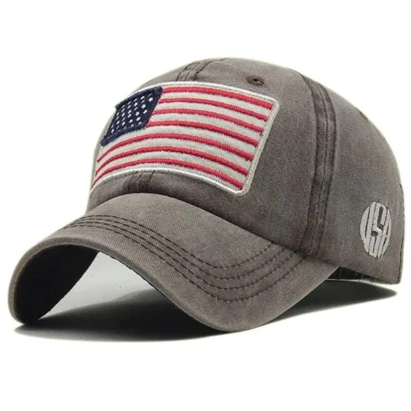 Casquette Imprimé Drapeau Américain Homme