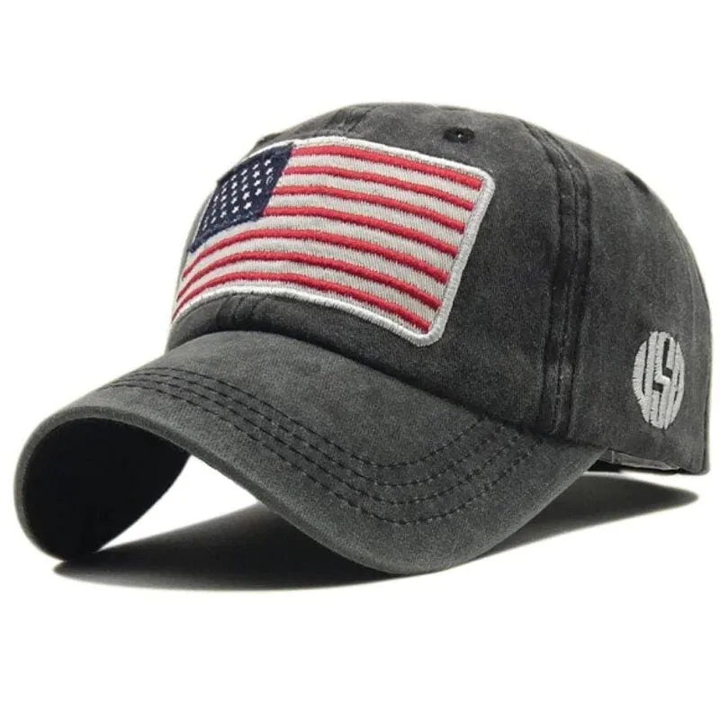 Casquette Imprimé Drapeau Américain Homme