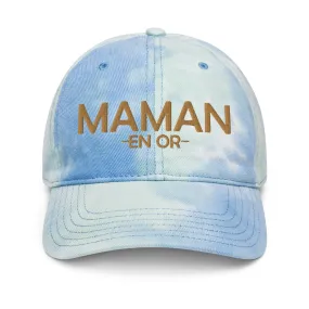 Casquette tie and dye Maman en OR