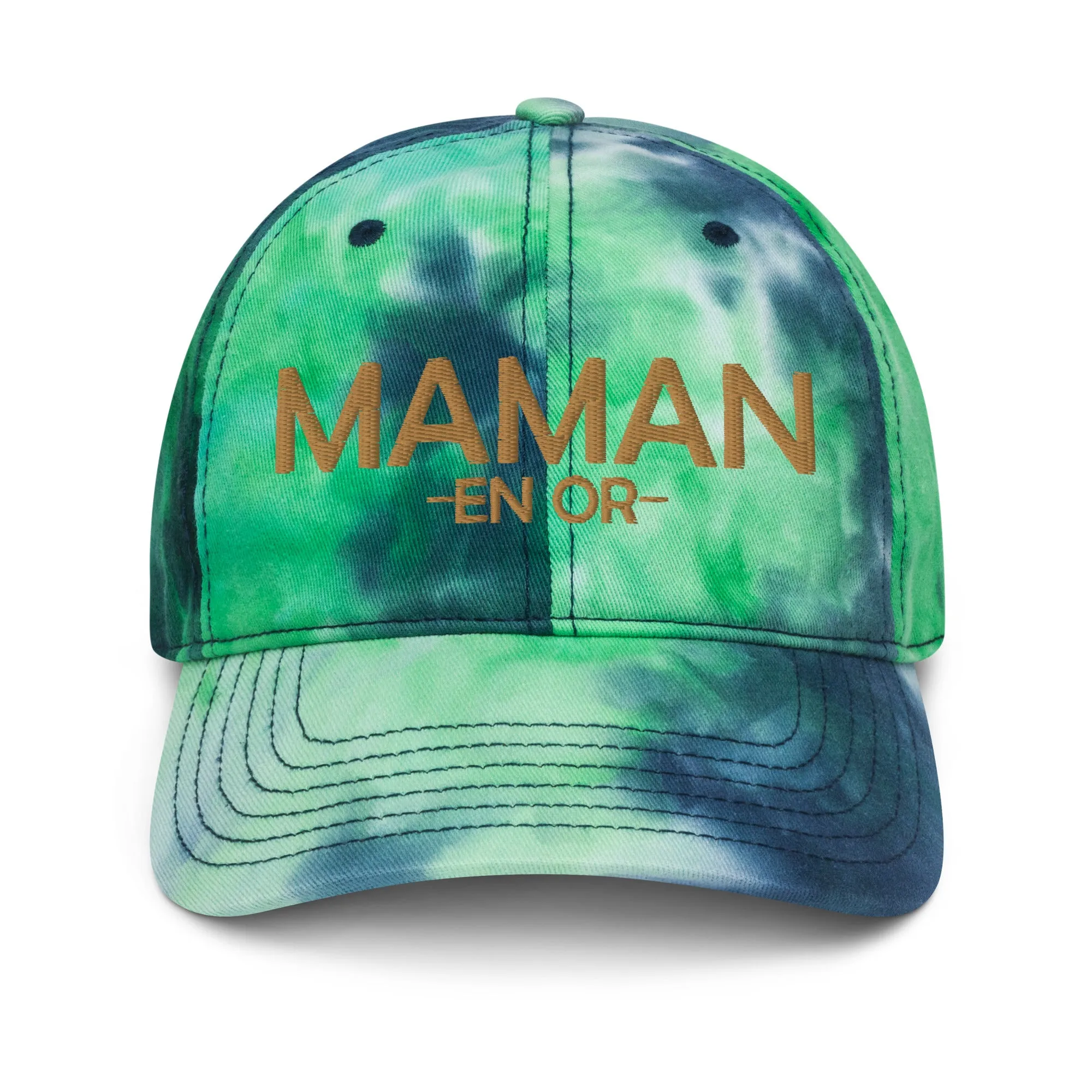 Casquette tie and dye Maman en OR