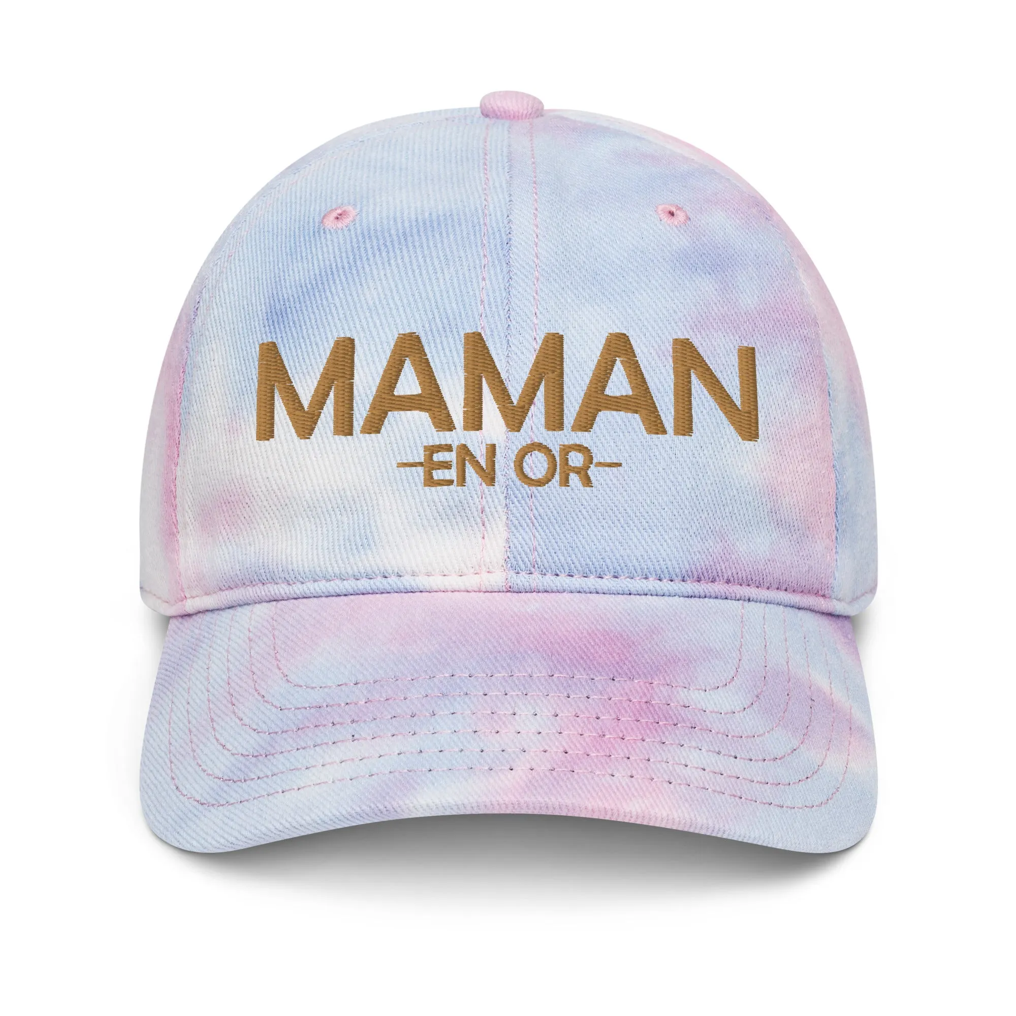 Casquette tie and dye Maman en OR