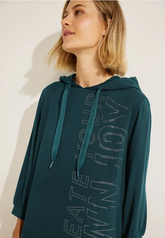 CECIL Wording Hoodie Blouse 