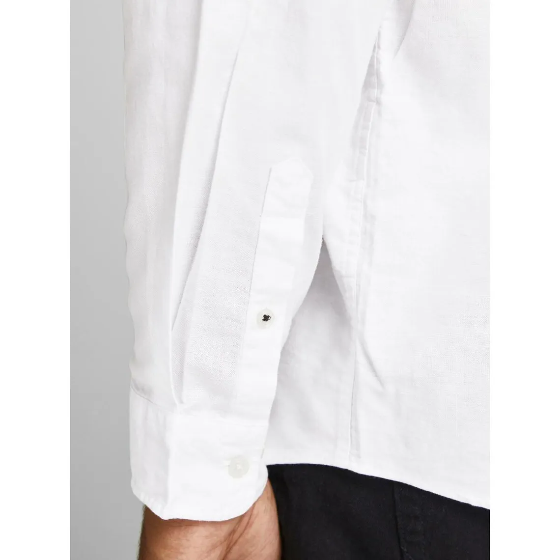 Chemise à boutons Slim Fit Col boutonné Manches longues Blanc en coton Trent | 3 Suisses