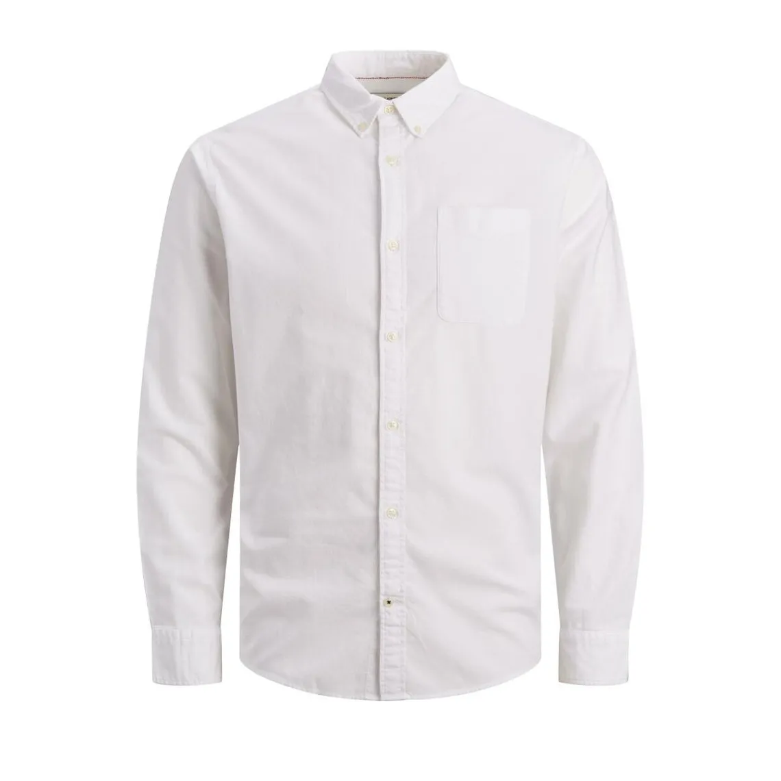 Chemise à boutons Slim Fit Col boutonné Manches longues Blanc en coton Trent | 3 Suisses