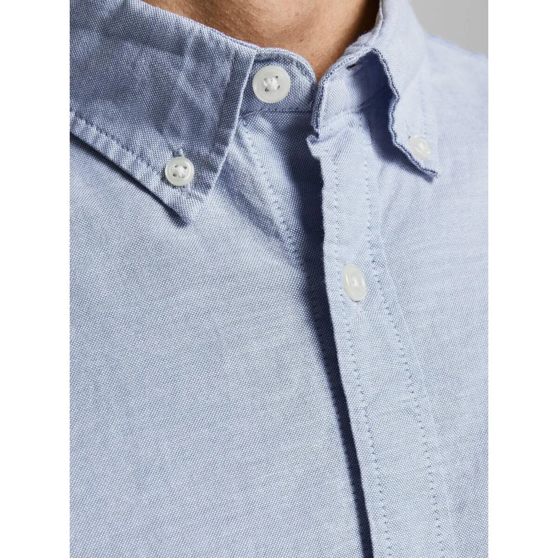 Chemise à boutons Slim Fit Col boutonné Manches longues Bleu en coton Seth | 3 Suisses