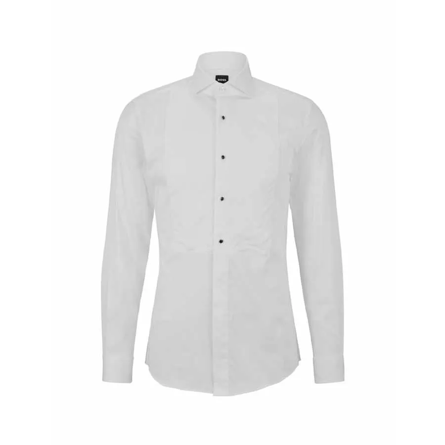 Chemise Blanche Slim Fit Stretch Italien - Boss pour homme