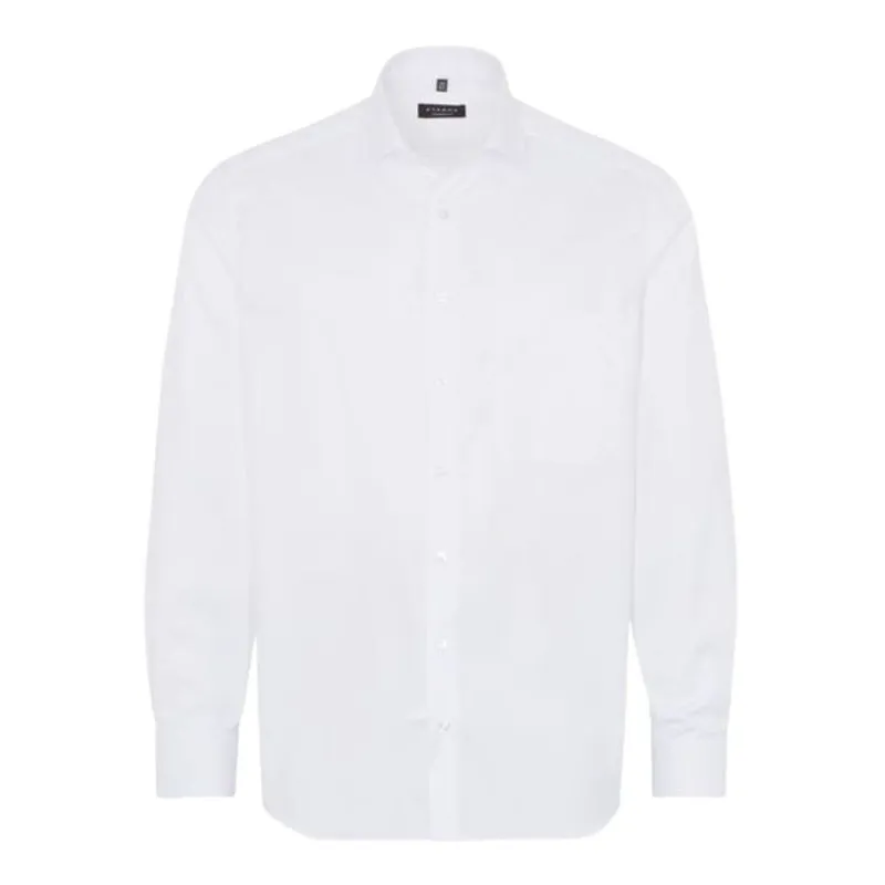 chemise coupe large ETERNA blanc 8817et