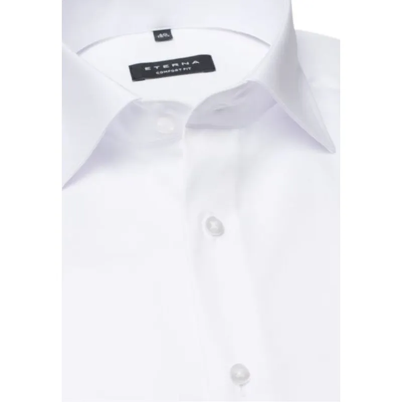 chemise coupe large ETERNA blanc 8817et