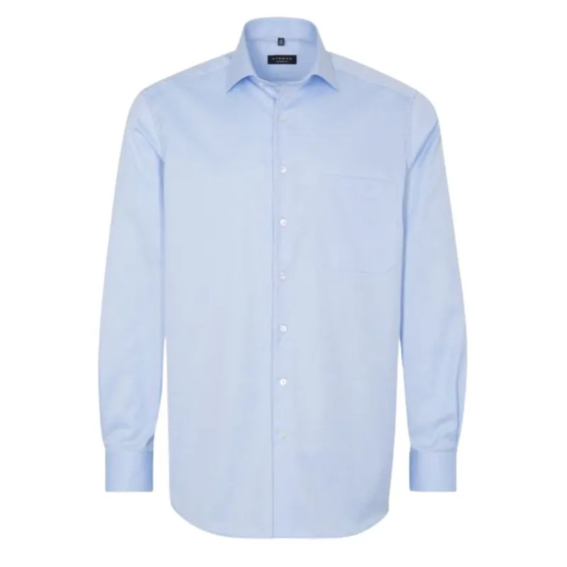 chemise coupe large ETERNA ciel 8817et