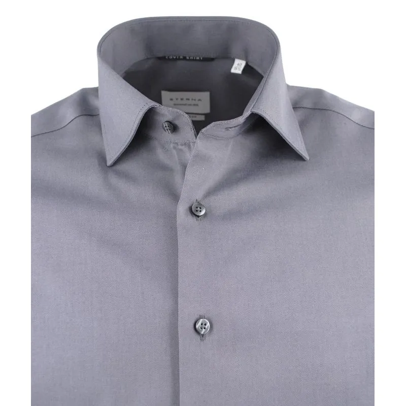 Chemise ETERNA grise opaque modern fit 8817et