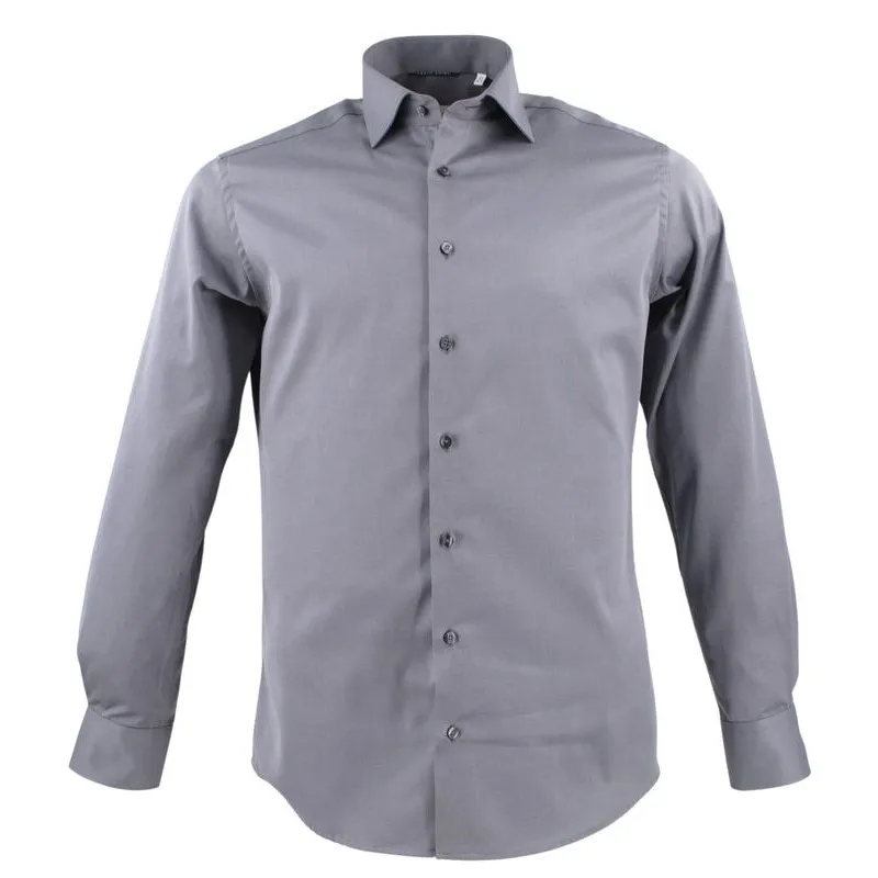 Chemise ETERNA grise opaque modern fit 8817et