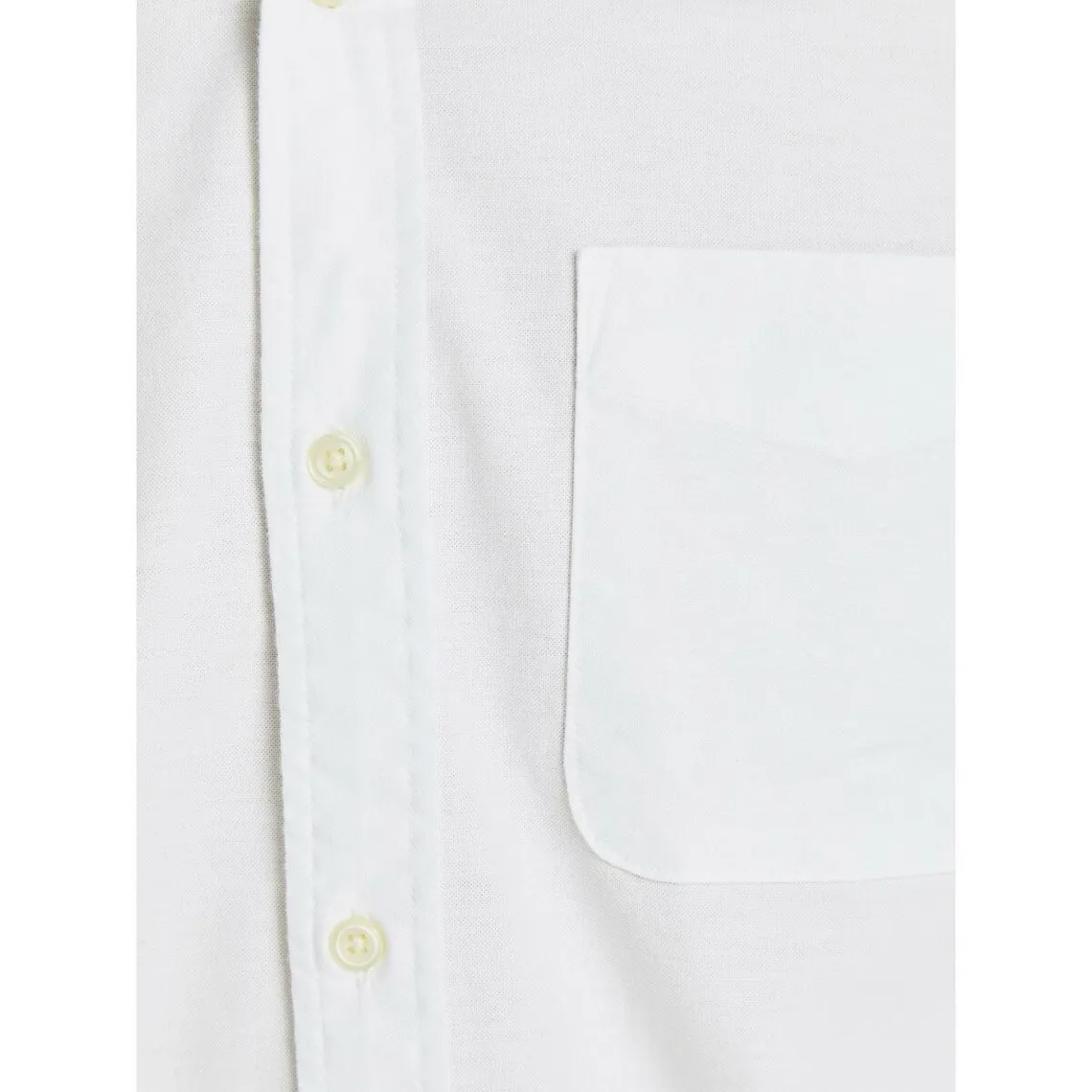 Chemise habillée Slim Fit Col boutonné Manches longues Blanc en coton | 3 Suisses