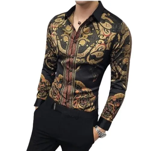 Chemise Homme Imprimé Vintage