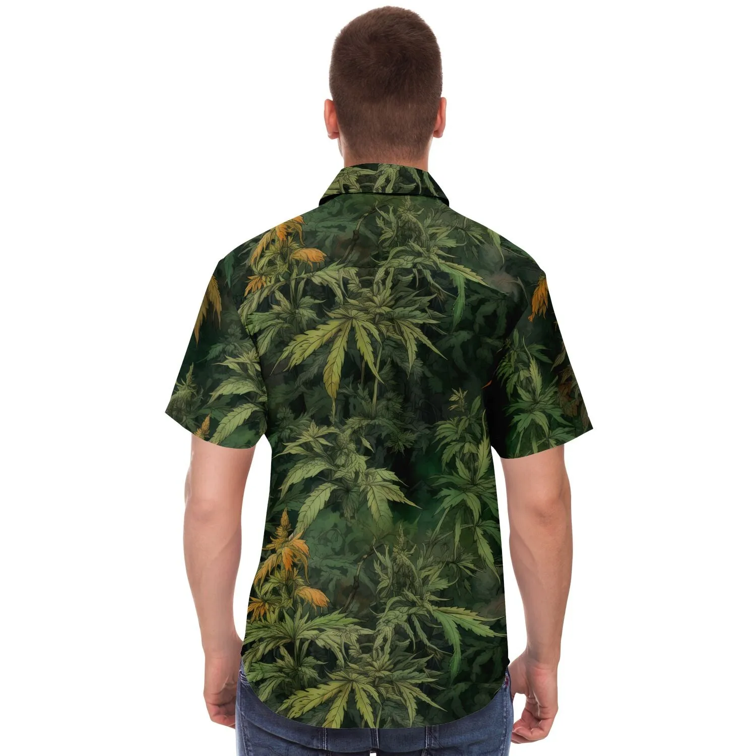 Chemise homme manches courtes - Cannabis