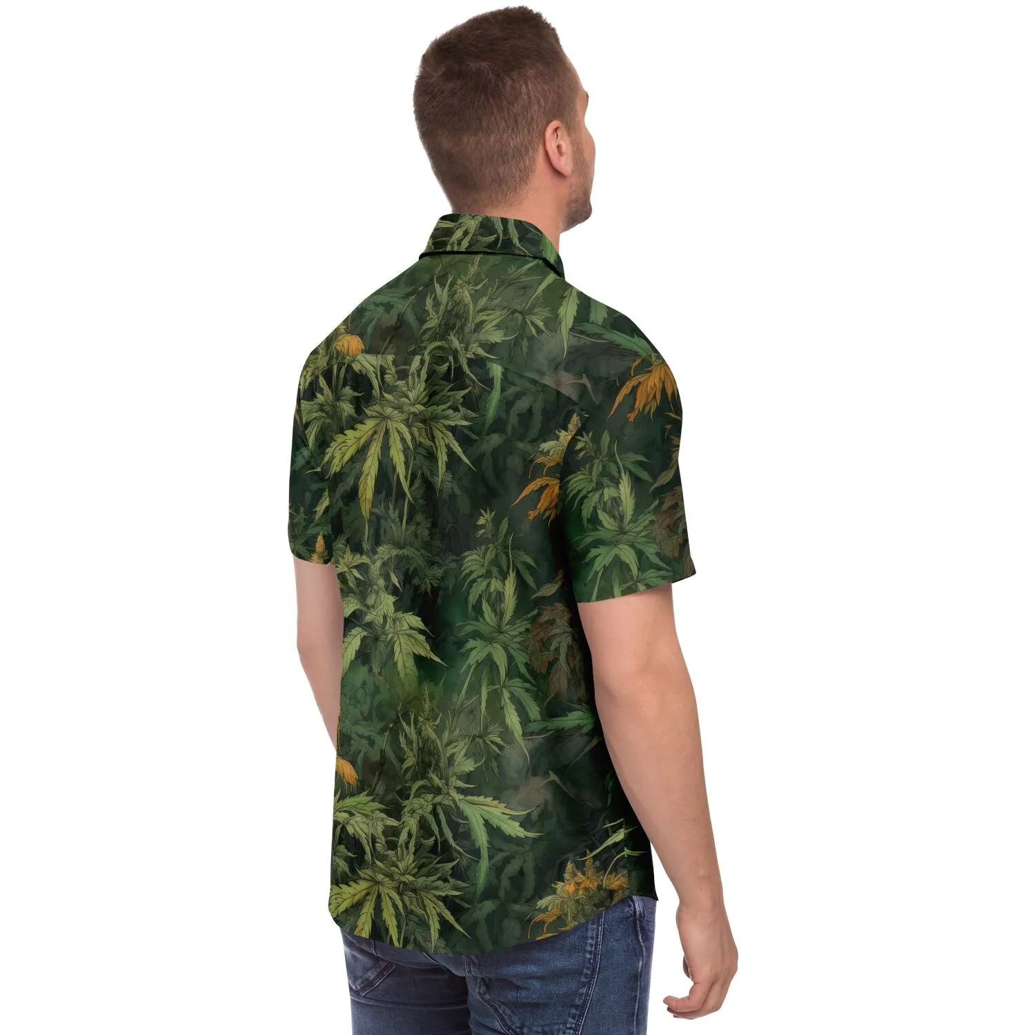 Chemise homme manches courtes - Cannabis