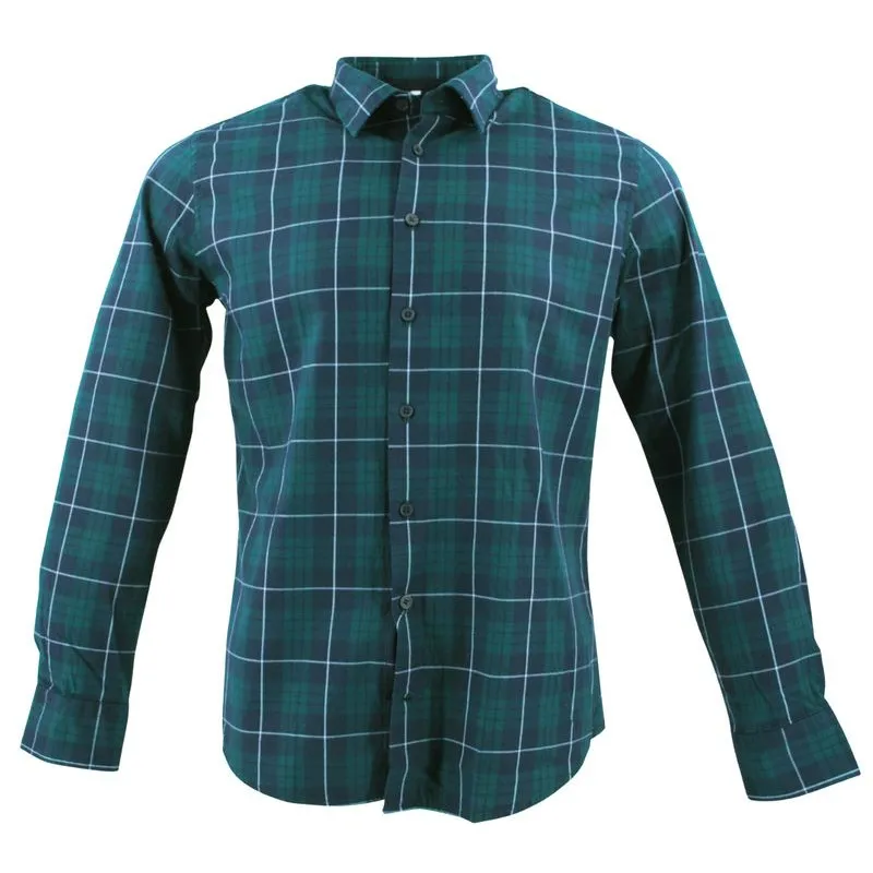 chemise homme Seidensticker Casual Fit à carreaux verts