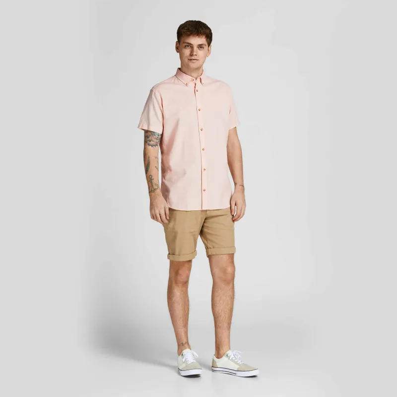 Chemise popeline summer légère slim fit Homme JACK & JONES à prix