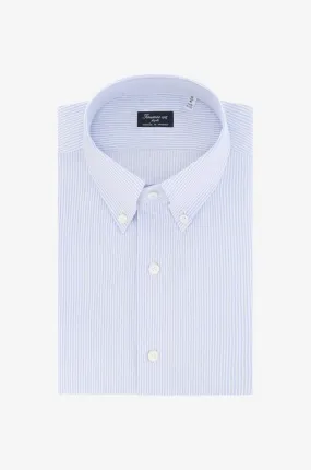 Chemise rayée en coton Leonardo Napoli Fit