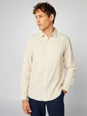 Chemise regular fit - beige