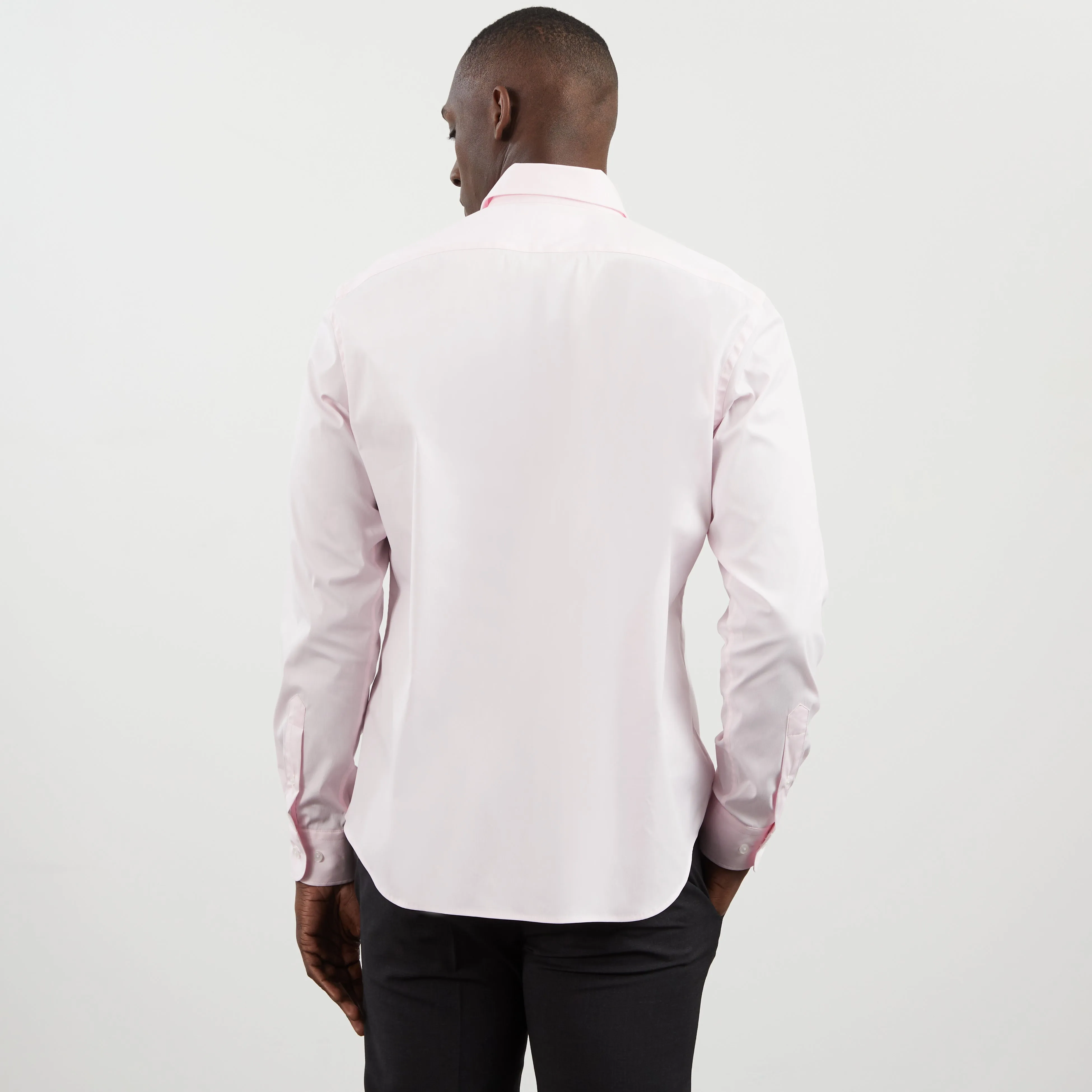 Chemise rose slim fit