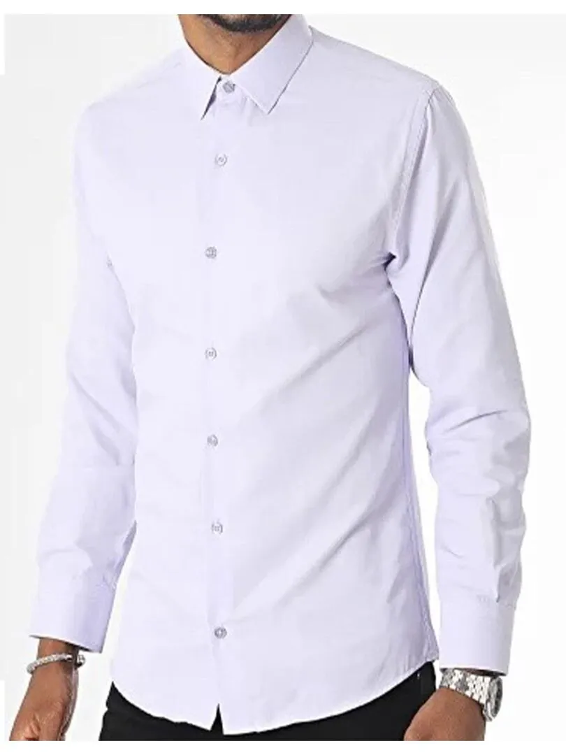 Chemise Slim Fit Kebello - Parme