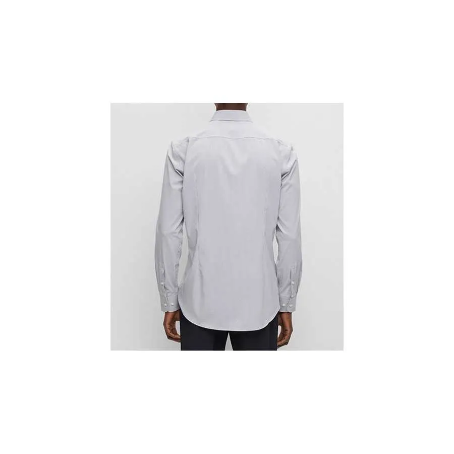 Chemise Slim Fit À Rayures Blanche Boss Homme | Toulouse