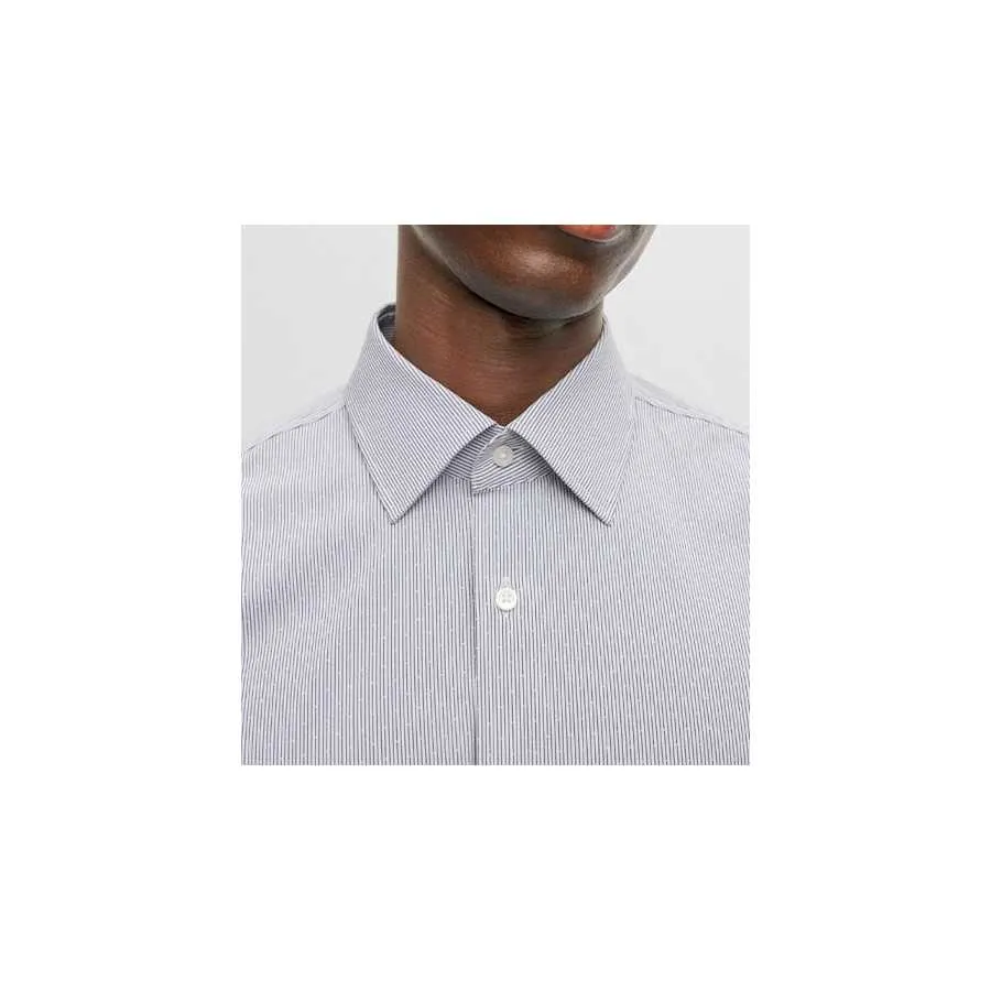 Chemise Slim Fit À Rayures Blanche Boss Homme | Toulouse