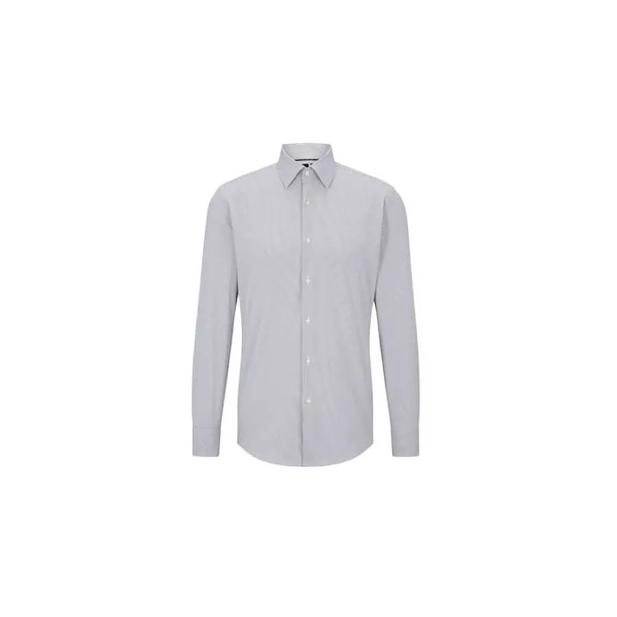 Chemise Slim Fit À Rayures Blanche Boss Homme | Toulouse