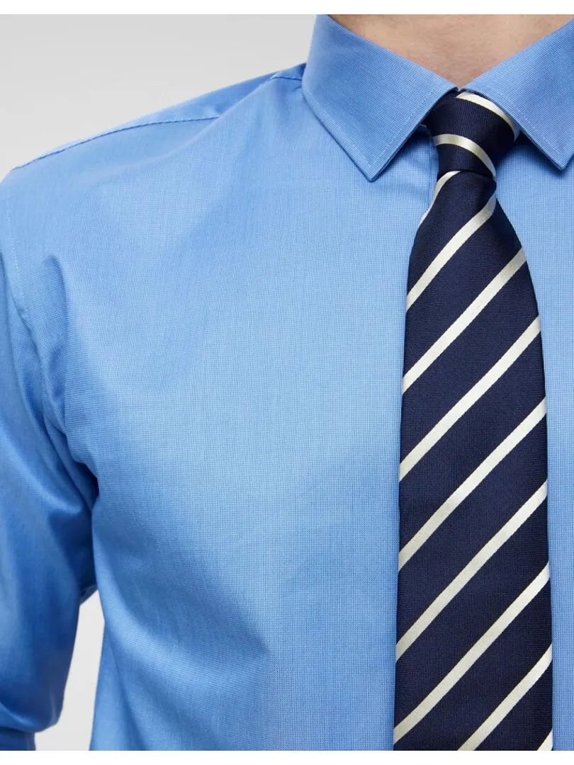 Chemise slim Selected - Bleu