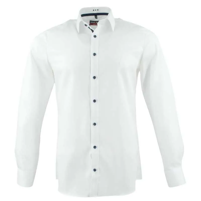 chemise ville Marvelis Body Fit blanc