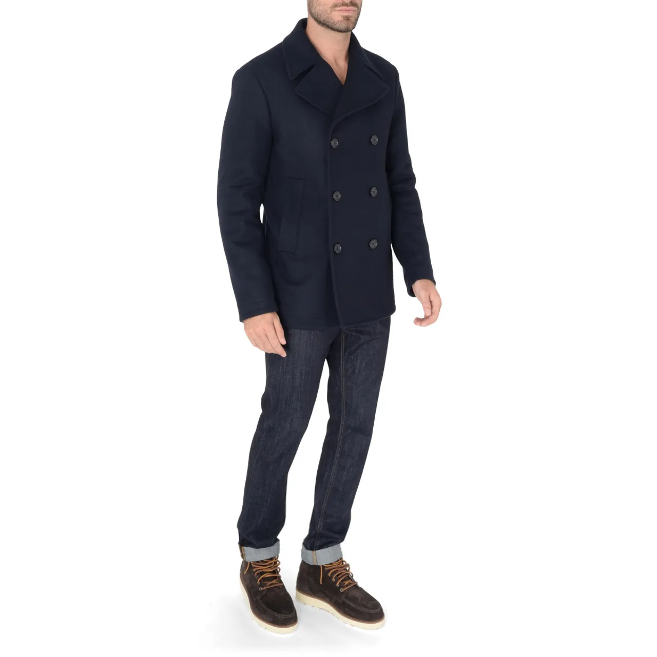 Dondup Manteau à double boutonnage bleu