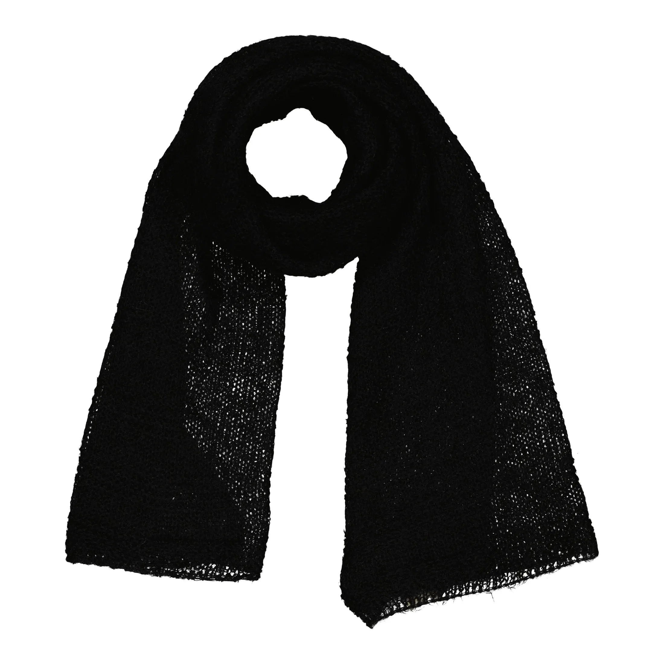 Echarpe tricot BRUME - Noir