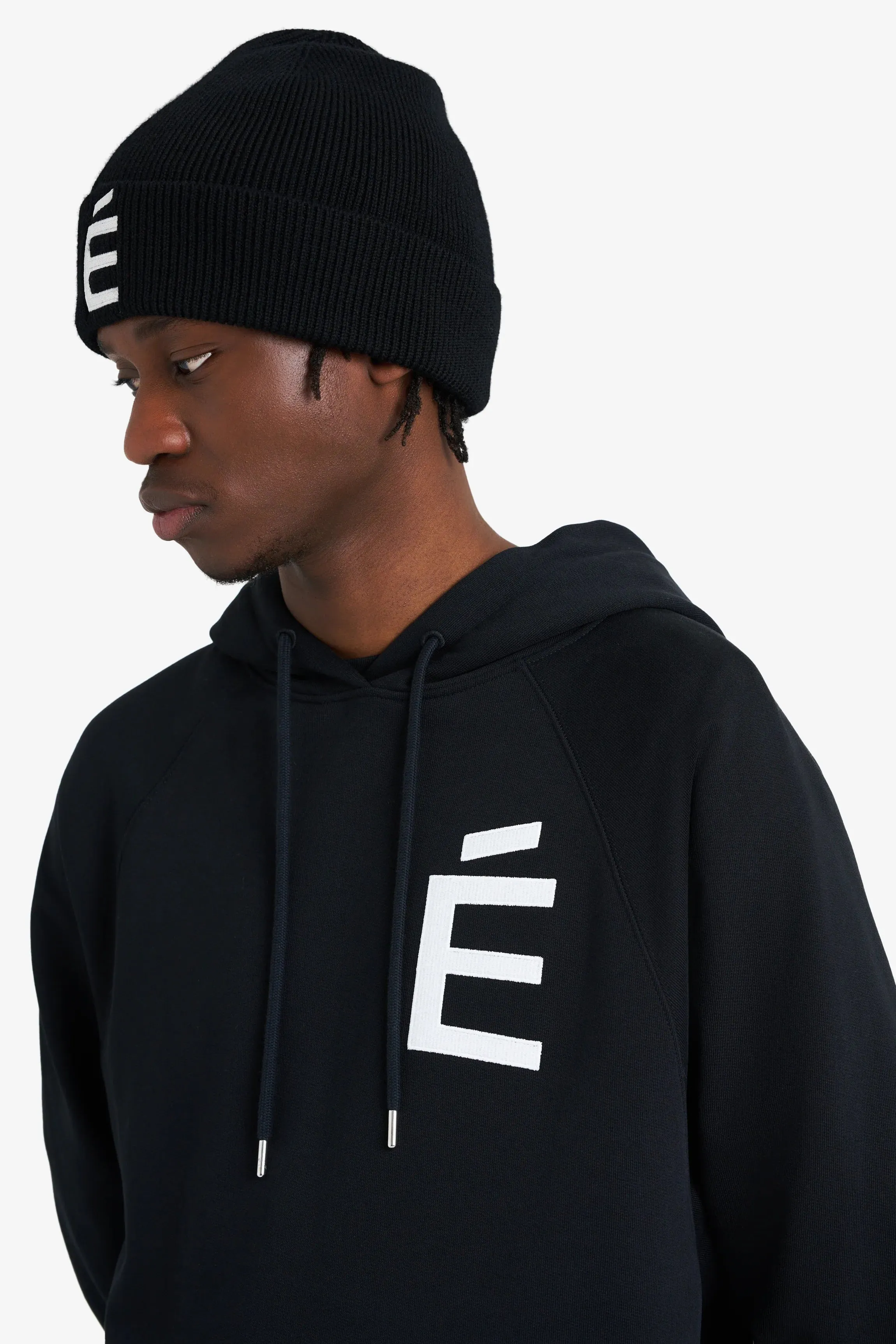 Etudes Studio - Loose Hoodie Big E - Black