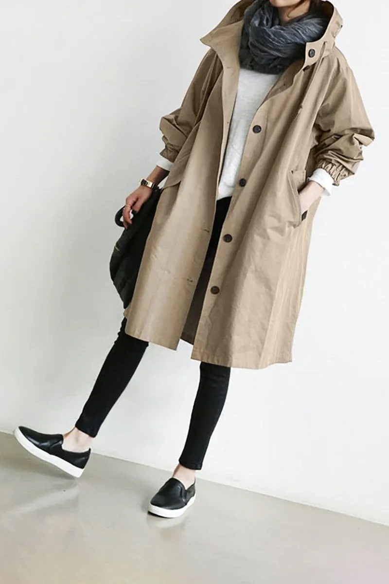 Felicita - Femme Trench Manteau - Imperméable à l'eau