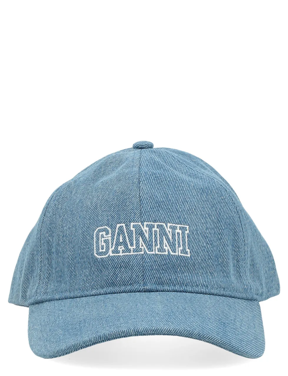 Ganni Casquette en denim bleu clair