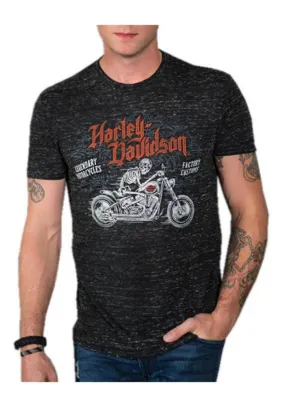 Harley-Davidson Hommes See Ya Later manches courtes Poly-Blend Shirt Noir Blizzard 30297418