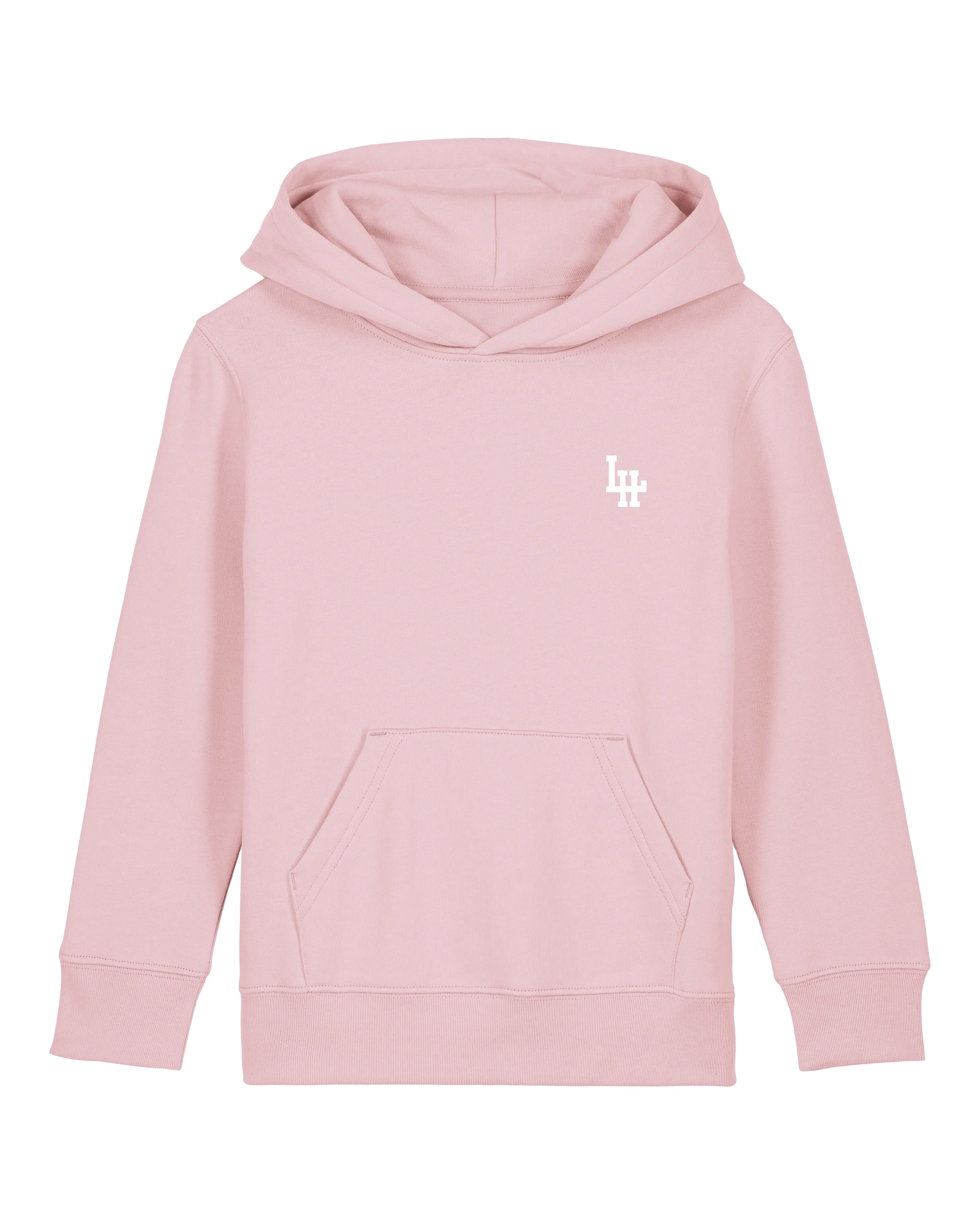 Hoodie Bio LH Kid Rose Coton (Blanc brodé)