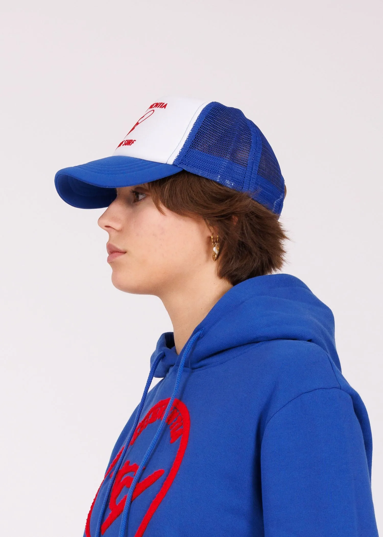 Hoodie brodé royal blue - red Hero